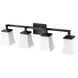 Sonorra 4 Light 33.25 inch Matte Black Bathroom Vanity Light Wall Light